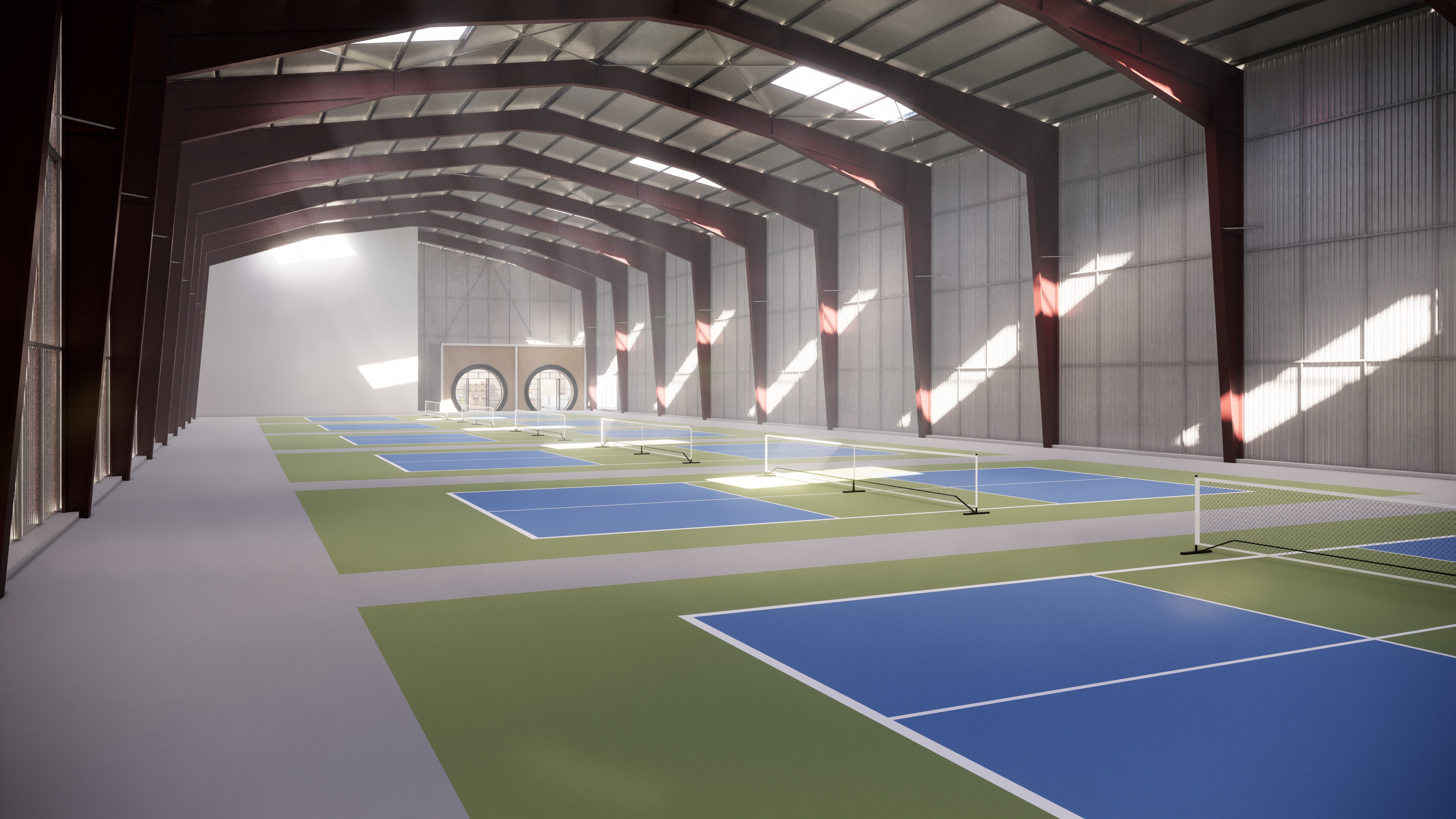 Lapangan padel standar internasional yang dibangun Pop Up Padel Indonesia