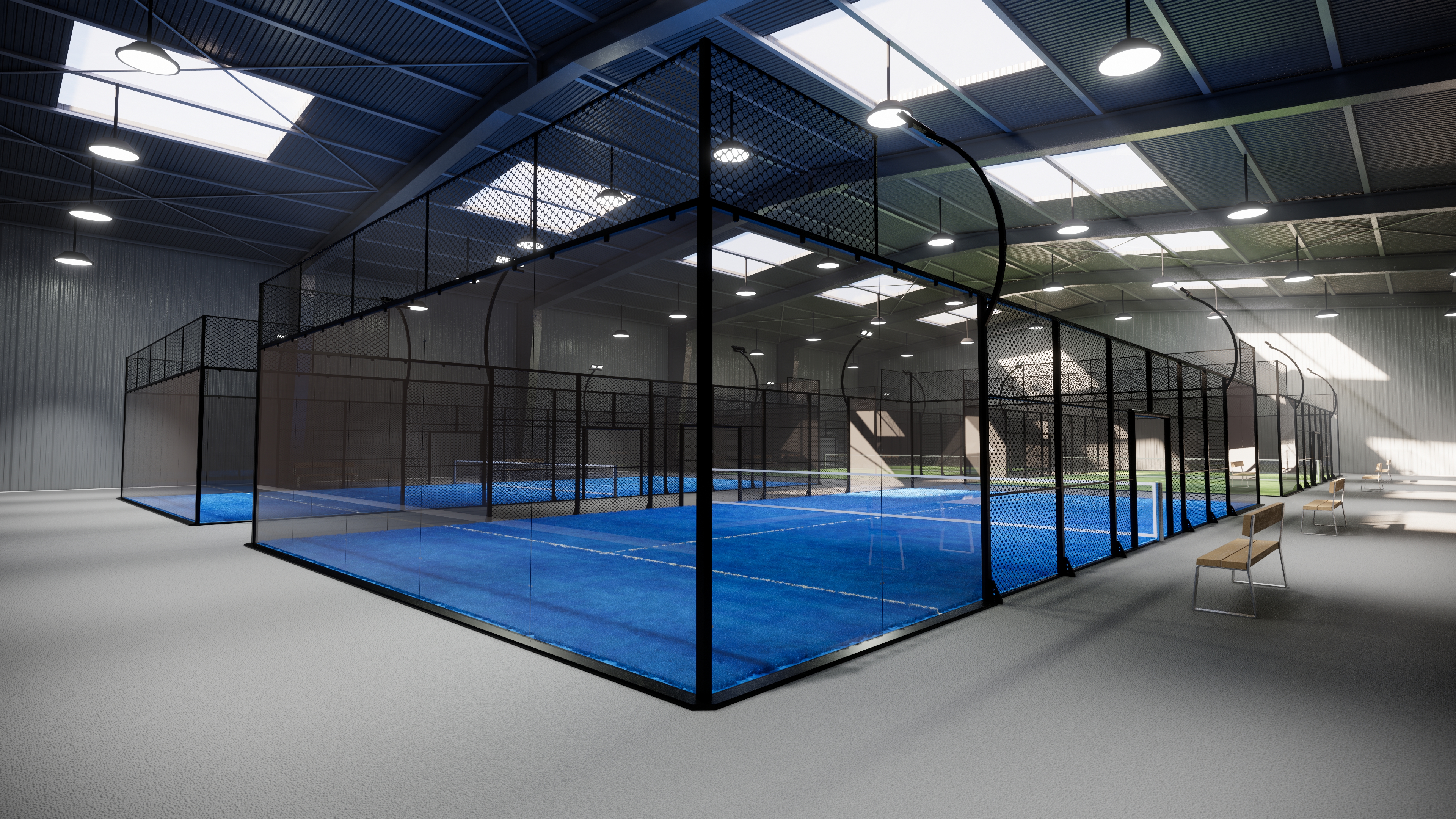 Berbagai tipe lapangan padel