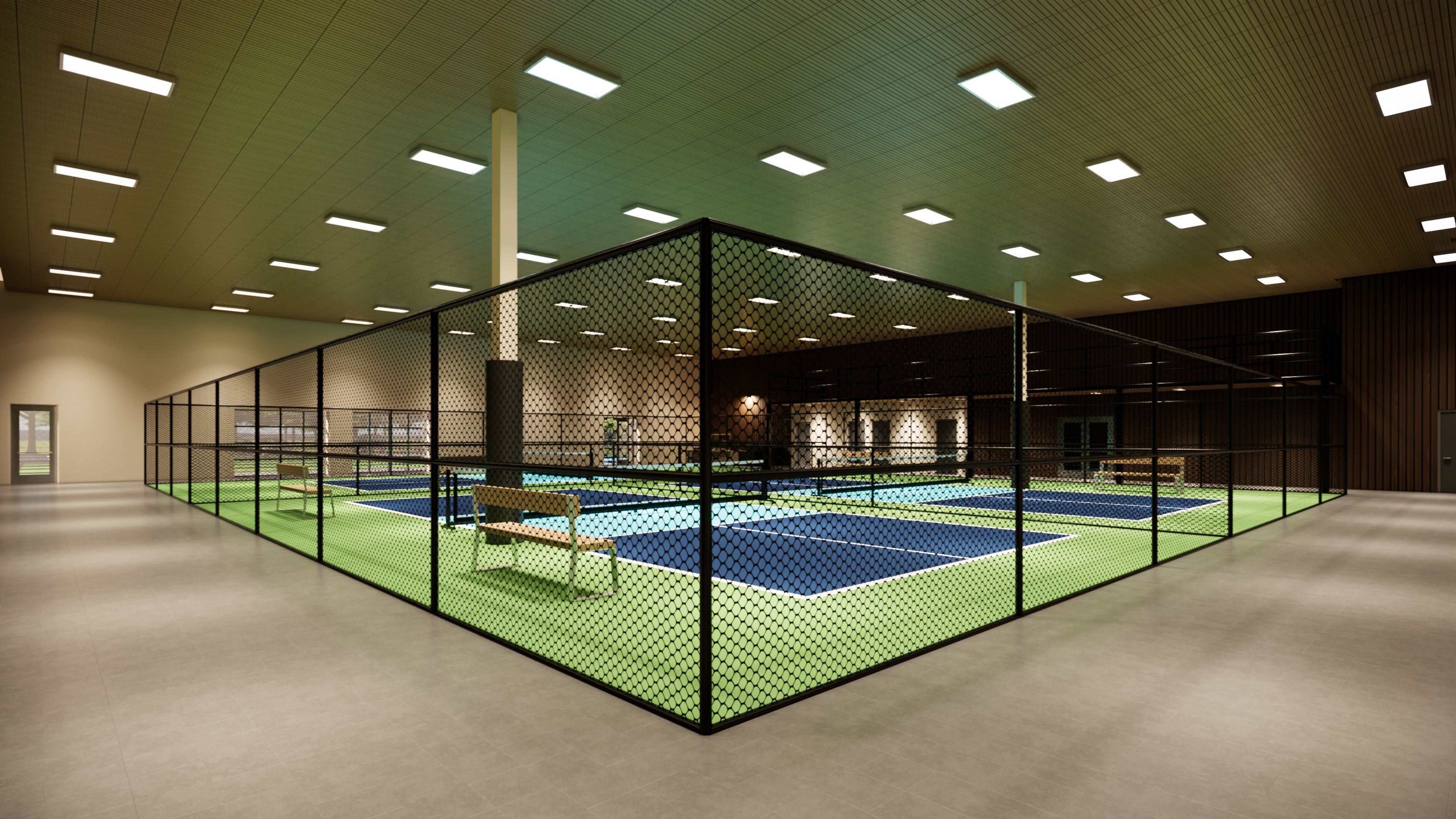 Lapangan padel standar turnamen